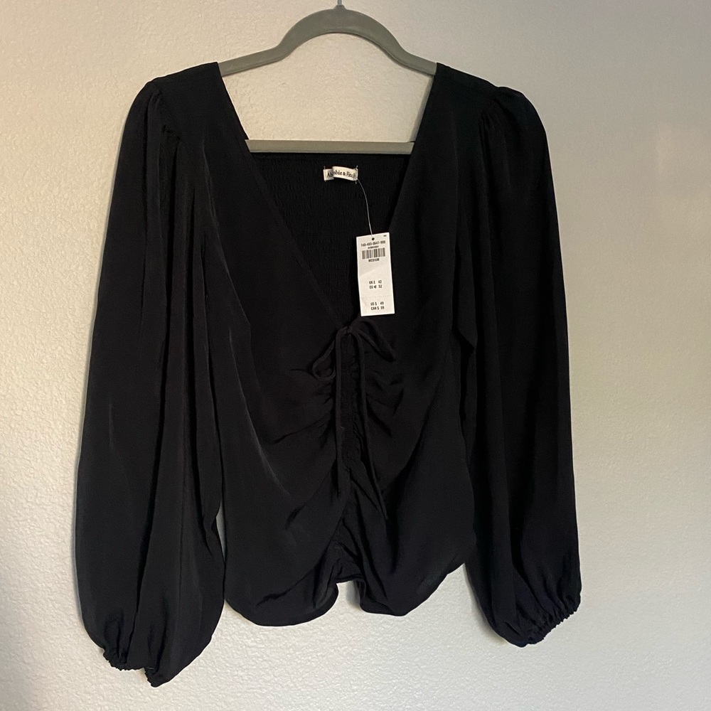 Abercrombie Black Long Sleeve Top